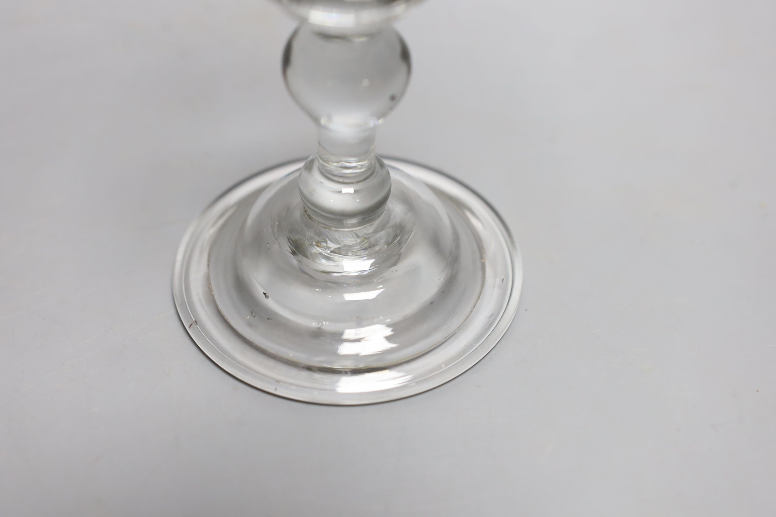 A baluster goblet - 18cm tall